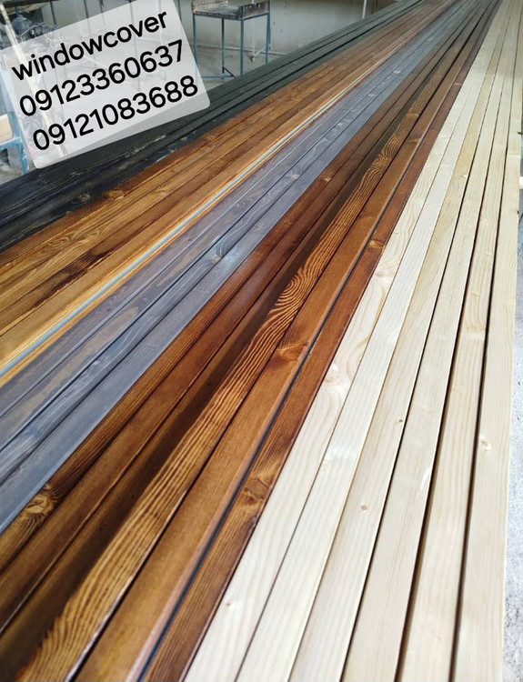 میل پرده مینیمال چوبی