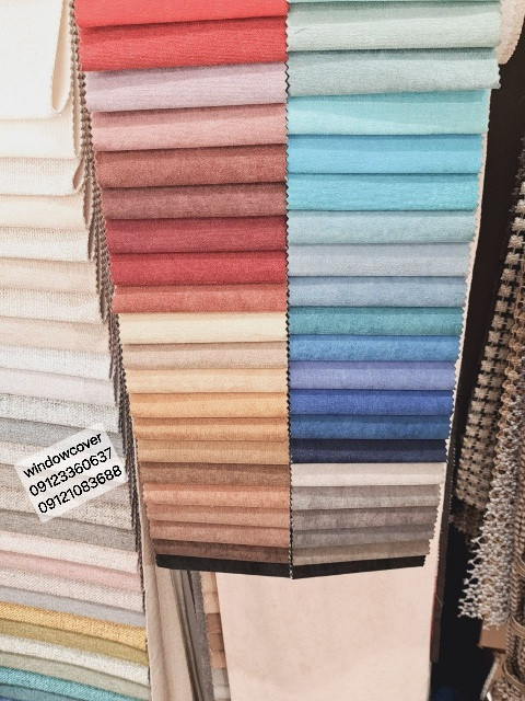 پرده رومن اتاق خواب کتان