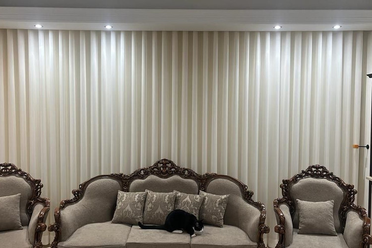 پرده حریر ساده رنگی کد ۱۰۰۲۰