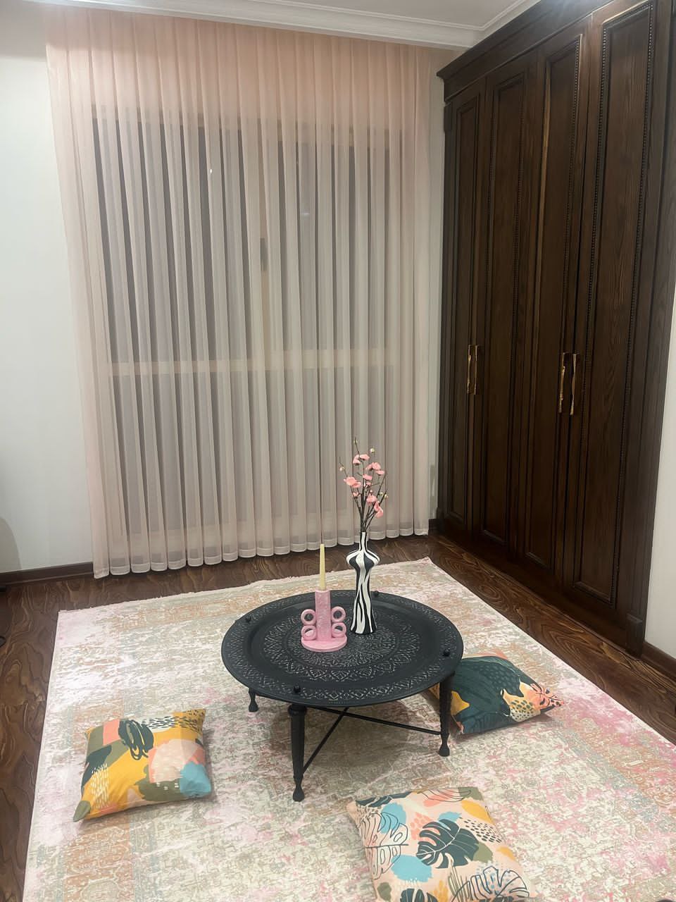 پرده حریر ساده رنگی کد ۱۰۰۲۰